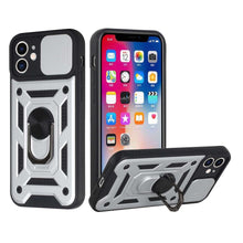 For Apple iPhone 11 Camera Lens Cover Magnetic Ring Stand Hybrid Case Cover