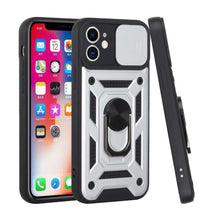 For Apple iPhone 11 Camera Lens Cover Magnetic Ring Stand Hybrid Case Cover