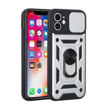 For Apple iPhone 11 Camera Lens Cover Magnetic Ring Stand Hybrid Case Cover