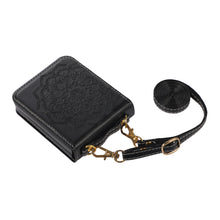 For Samsung Galaxy Z Flip 6 Case Embossed Design Vegan Leather Phone Cover