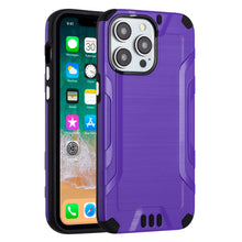 For iPhone 15 Case Exclusive Tough Metallic Hybrid Cover + 2 Tempered Glass