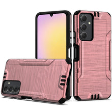 For Samsung A25 5G Case Exclusive Brushed Hybrid Phone Cover + Tempered Glass