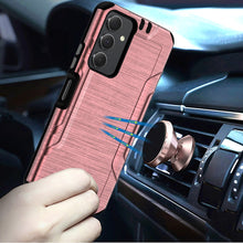 For Samsung A25 5G Case Exclusive Brushed Hybrid Phone Cover + Tempered Glass