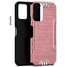 For Samsung A25 5G Case Exclusive Brushed Hybrid Phone Cover + Tempered Glass