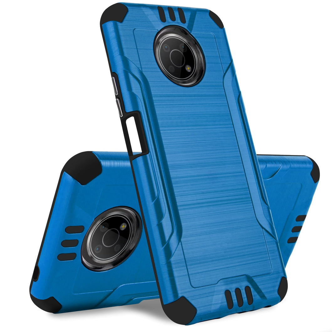 For Nokia G300 5G Heavy Duty Metallic Tough ShockProof Premium Hybrid Case Cover