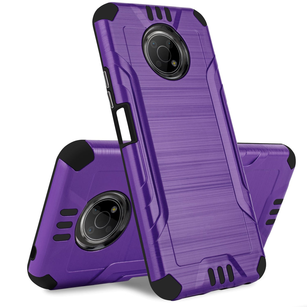 For Nokia G300 5G Heavy Duty Metallic Tough ShockProof Premium Hybrid Case Cover