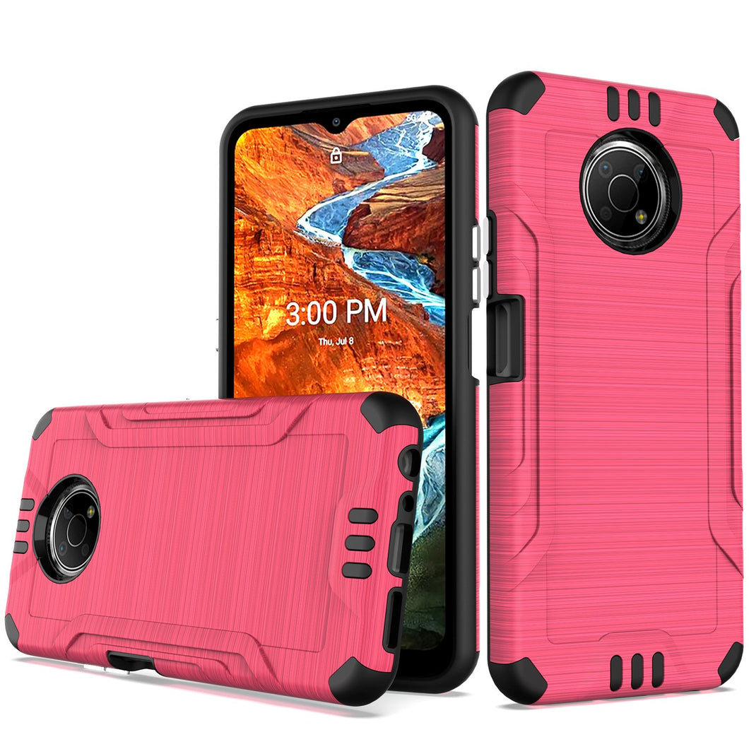 For Nokia G300 5G Heavy Duty Metallic Tough ShockProof Premium Hybrid Case Cover