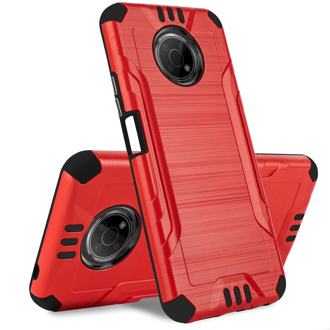 For Nokia G300 5G Heavy Duty Metallic Tough ShockProof Premium Hybrid Case Cover