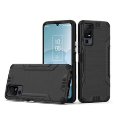 For TCL 40 XL Case Strong Tough Brushed Metallic Design Shockproof Hybrid Cover