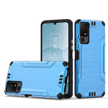 For TCL 40 XL Case Strong Tough Brushed Metallic Design Shockproof Hybrid Cover