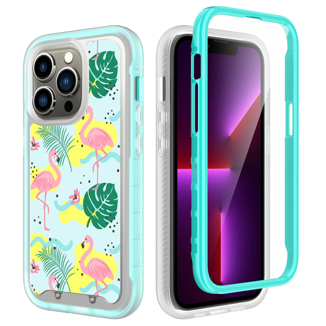 For iPhone 14 PRO MAX Case Dual Layer ShockProof Trendy Design Hybrid Cover