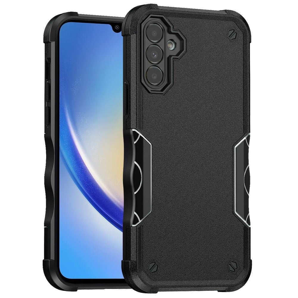 For Samsung A35 5G Case Exquisite Tough Shockproof Hybrid Cover + Tempered Glass
