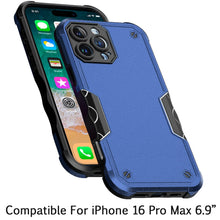 For iPhone 16 PRO MAX Case Rugged Grip Design Shockproof Cover + Tempered Glass