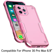 For iPhone 16 PRO MAX Case Rugged Grip Design Shockproof Cover + Tempered Glass