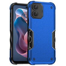 For Moto G Play 2024 Case Tough Grip Design Shockproof Hybrid + Tempered Glass