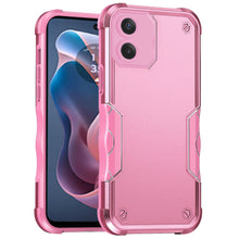For Moto G Play 2024 Case Tough Grip Design Shockproof Hybrid + Tempered Glass