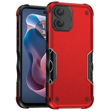 For Moto G Play 2024 Case Tough Grip Design Shockproof Hybrid + Tempered Glass