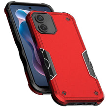 For Moto G Play 2024 Case Tough Grip Design Shockproof Hybrid + Tempered Glass