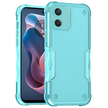 For Moto G Play 2024 Case Tough Grip Design Shockproof Hybrid + Tempered Glass