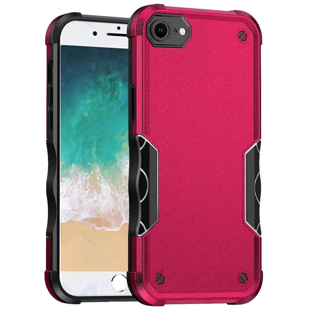 For iPhone 16e Case Exquisite Tough Grip Design Shockproof + Tempered Glass