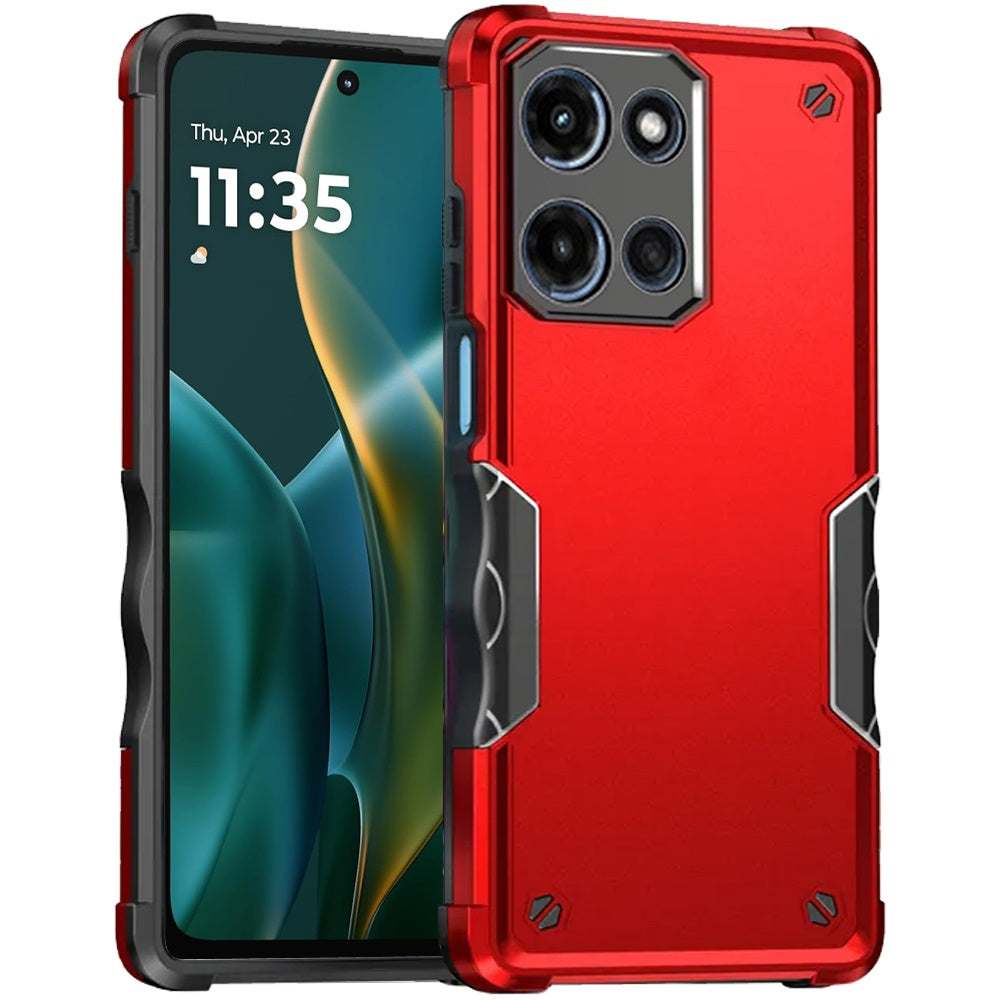 For Moto G Stylus 2025 Case Tough Grip Design Shockproof Hybrid + Tempered Glass