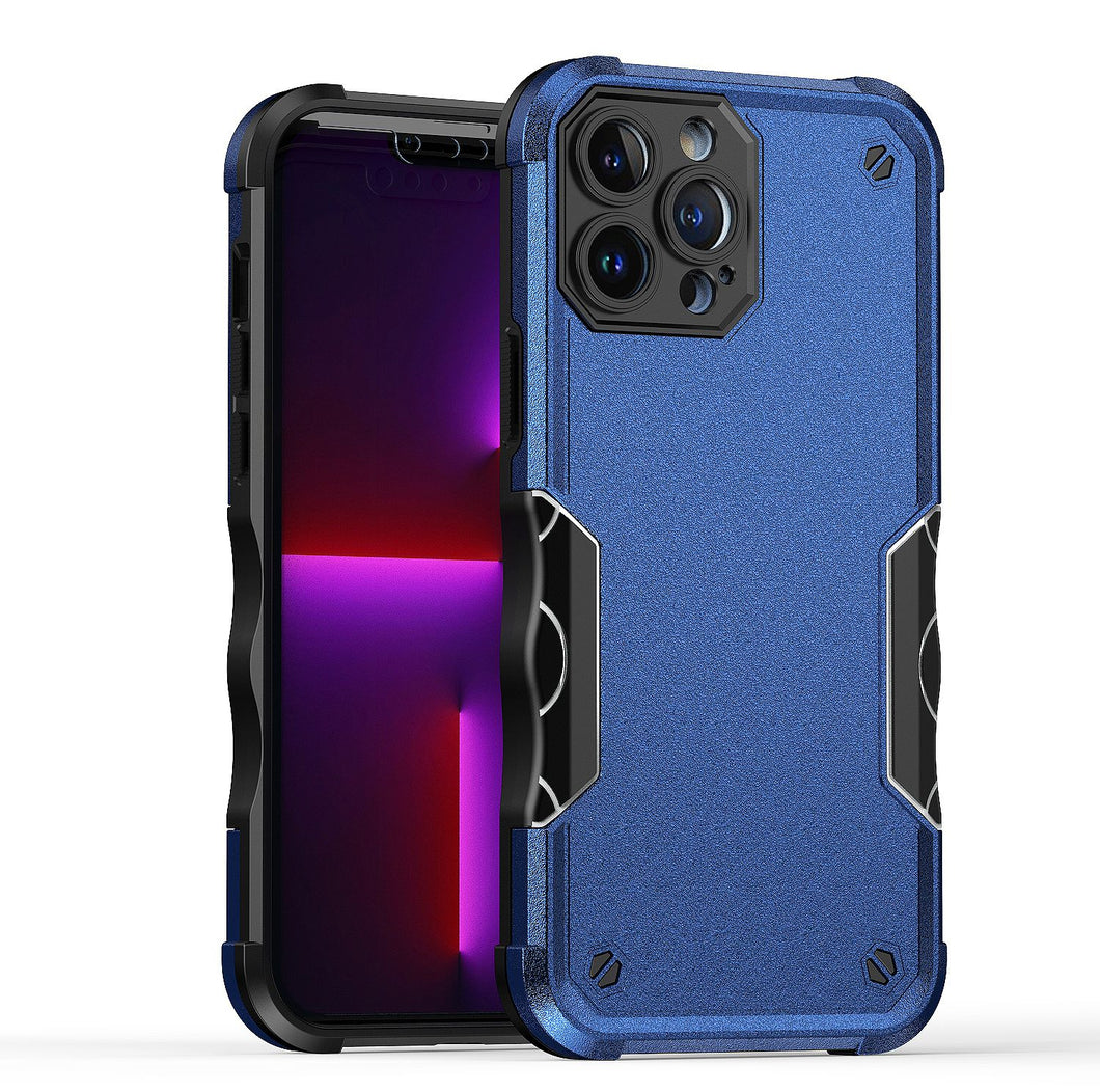 For iPhone 14 Case Exquisite Tough Grip Design Shockproof Hybrid Phone Cover