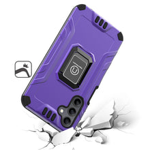 For Samsung A15 5G Case Shockproof Hybrid w/ Premium Ring Stand + Tempered Glass