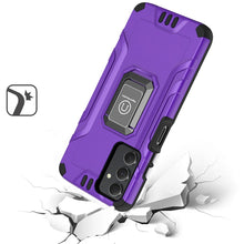 For Samsung A25 5G Case Shockproof Hybrid w/ Premium Ring Stand + Tempered Glass