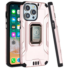 For iPhone 15 PRO Case Metallic Cover Metal Magnetic Stand + 3 Tempered Glass