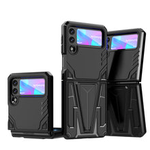 For Samsung Z Flip4 Case Shockproof Kickstand Magnetic Hybrid Phone Cover