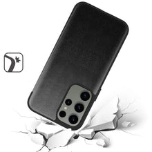 For Samsung Galaxy S24+ Plus Case PU Leather Cover with Clear View Window Flap