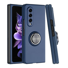 For Samsung Galaxy Z Fold 6 Case Rubberized Matte Magnetic Ring Stand Hybrid