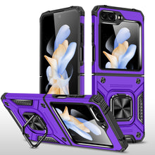 For Samsung Z Flip5 Case Shockproof Phone Cover with Magnetic Ring Stand