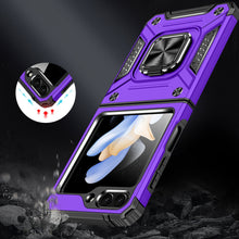 For Samsung Z Flip5 Case Shockproof Phone Cover with Magnetic Ring Stand