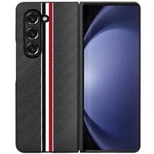For Samsung Galaxy Z Fold 6 Case Fabric Phone Cover Premium PU Vegan Leather