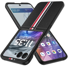 For Motorola Razr 2025/2024 Case Fabric Flip Phone Premium PU Leather Cover