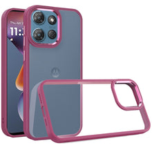 For Moto G 2025 Case Protective w/ Metallic Buttons Raised Edge + Tempered Glass