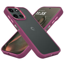 For Motorola Edge 2025 Case Protective Cover w/ Metallic Buttons and Raised Edge