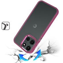 For Motorola Edge 2025 Case Protective Cover w/ Metallic Buttons and Raised Edge