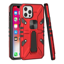 For iPhone 13 PRO Case Magnetic Rugged Phone Cover with pull-out Kickstand