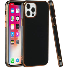 For iPhone 14 PRO MAX Case Electroplated Chrome Border Wrap around Fashion Cover