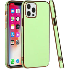 For iPhone 13 PRO Case Electroplated Chrome Border Wrap around Fashion Cover