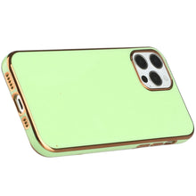 For iPhone 13 PRO Case Electroplated Chrome Border Wrap around Fashion Cover