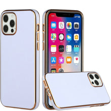 For iPhone 13 PRO Case Electroplated Chrome Border Wrap around Fashion Cover