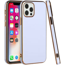 For iPhone 13 PRO Case Electroplated Chrome Border Wrap around Fashion Cover