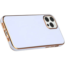 For iPhone 13 PRO Case Electroplated Chrome Border Wrap around Fashion Cover