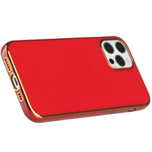 For iPhone 14 PRO Case Electroplated Chrome Border Wrap around Fashion Cover