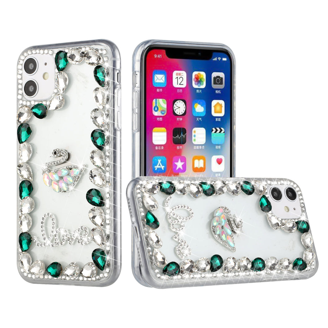 For iPhone 14 PRO Case Bling Diamond Rhinestone Jewel Decor Fashion Phone Cover