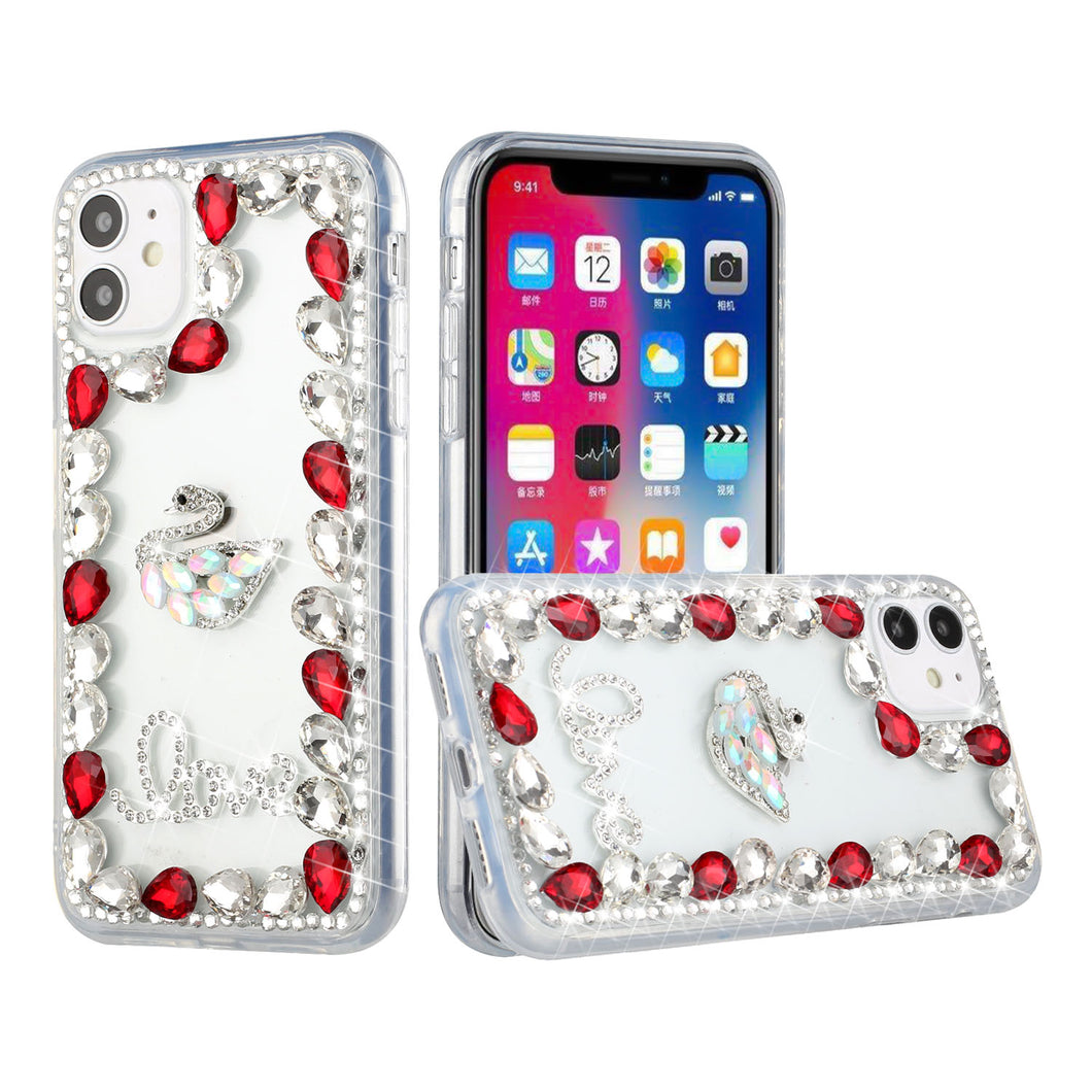 For iPhone 14 PRO Case Bling Diamond Rhinestone Jewel Decor Fashion Phone Cover