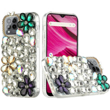 For REVVL 6/6X PRO 5G (2023) Case Full Bling Faux Diamond Stone 3D Jewel Cover